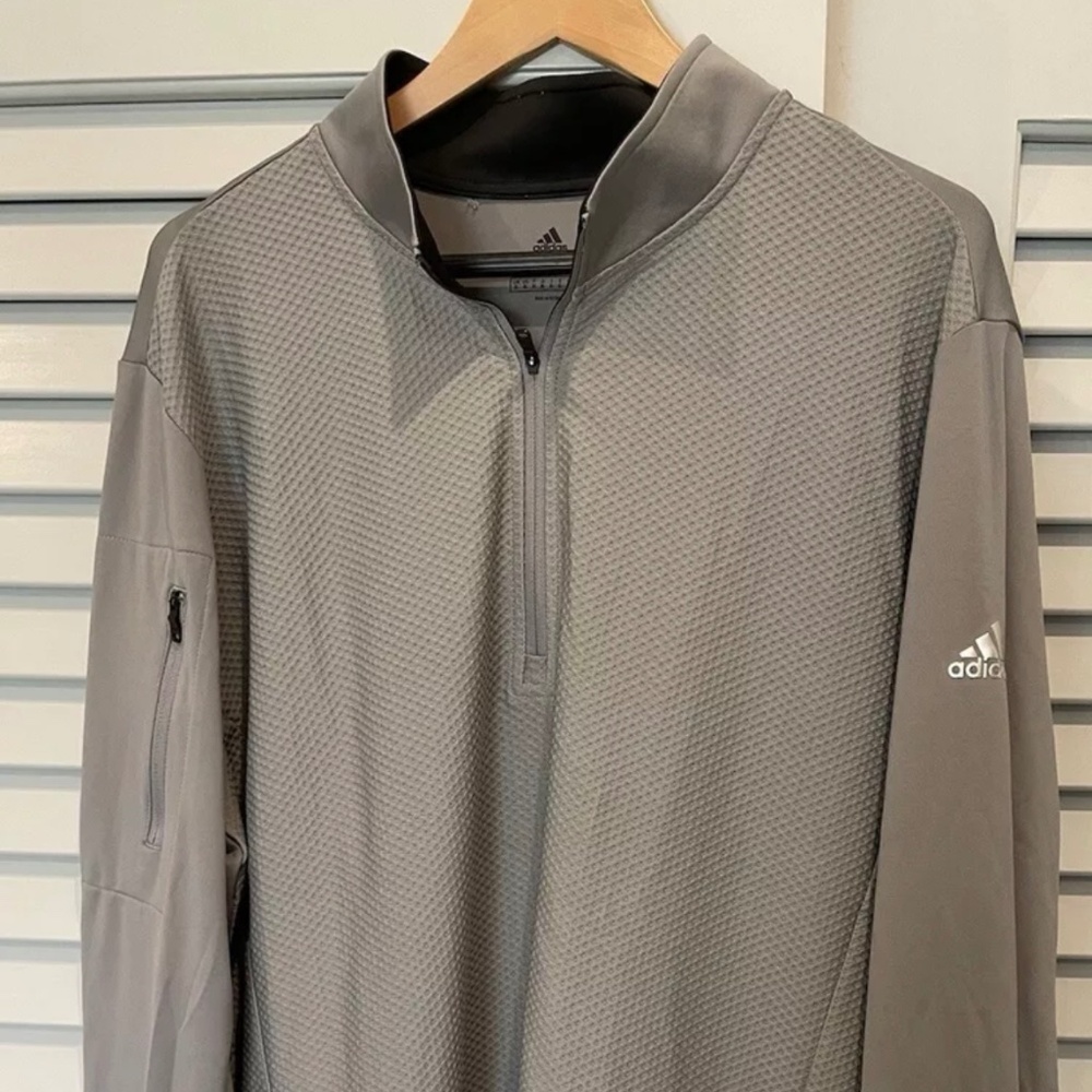 Adidas Zipper Workout Polo -XL
